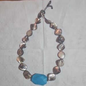 Blue and Silver Women's Necklace